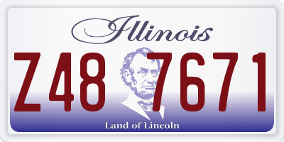 IL license plate Z487671