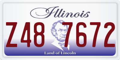 IL license plate Z487672