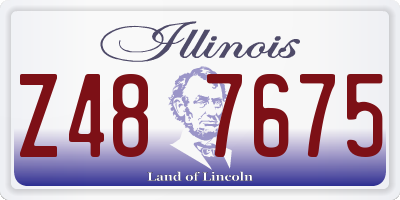 IL license plate Z487675