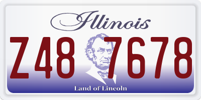 IL license plate Z487678
