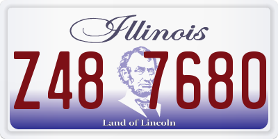 IL license plate Z487680