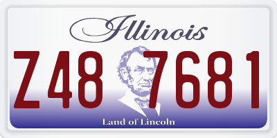 IL license plate Z487681