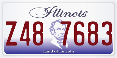 IL license plate Z487683