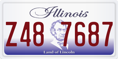 IL license plate Z487687