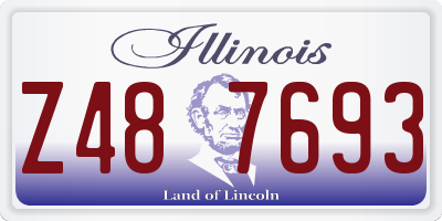 IL license plate Z487693