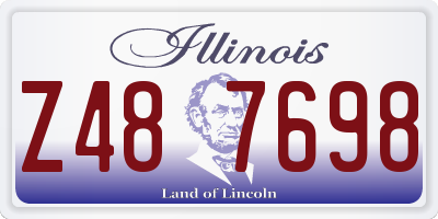 IL license plate Z487698