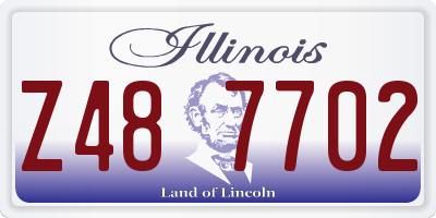 IL license plate Z487702