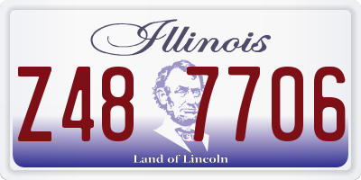 IL license plate Z487706