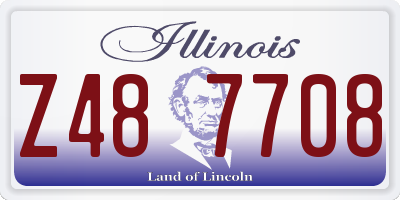 IL license plate Z487708