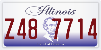 IL license plate Z487714