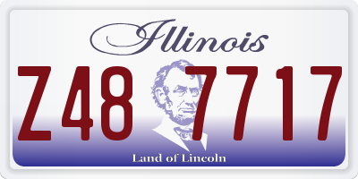 IL license plate Z487717