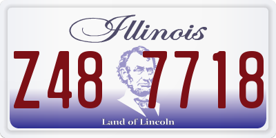 IL license plate Z487718
