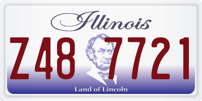 IL license plate Z487721