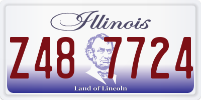 IL license plate Z487724