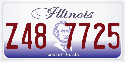 IL license plate Z487725
