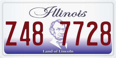 IL license plate Z487728