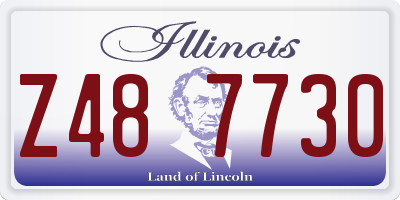 IL license plate Z487730