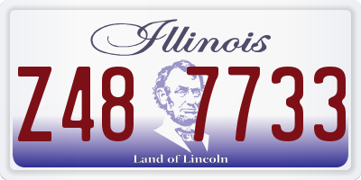 IL license plate Z487733