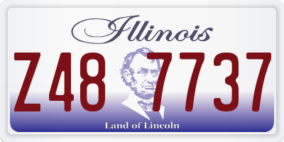 IL license plate Z487737