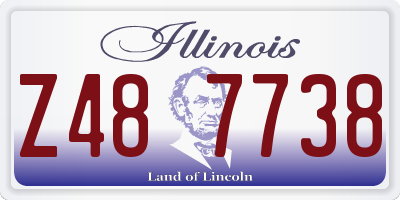 IL license plate Z487738