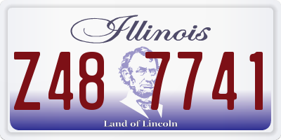 IL license plate Z487741
