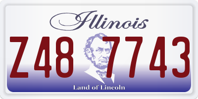 IL license plate Z487743