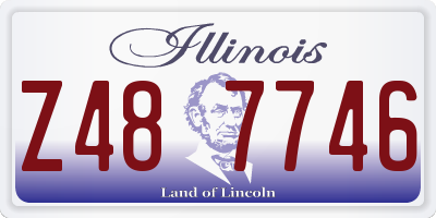 IL license plate Z487746