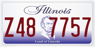 IL license plate Z487757