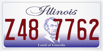 IL license plate Z487762