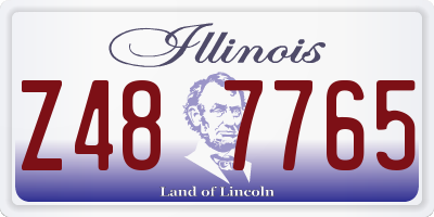 IL license plate Z487765