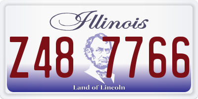 IL license plate Z487766