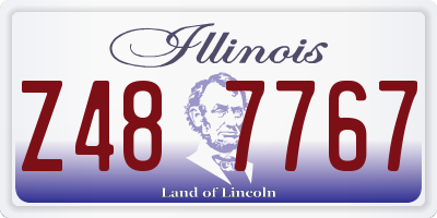 IL license plate Z487767