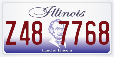 IL license plate Z487768