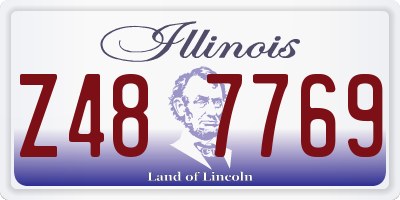 IL license plate Z487769