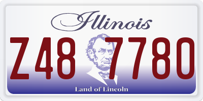 IL license plate Z487780