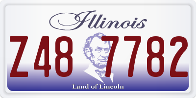 IL license plate Z487782