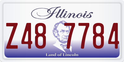 IL license plate Z487784