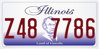 IL license plate Z487786