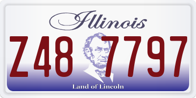 IL license plate Z487797