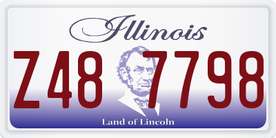IL license plate Z487798