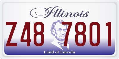IL license plate Z487801