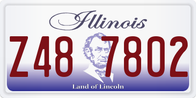 IL license plate Z487802