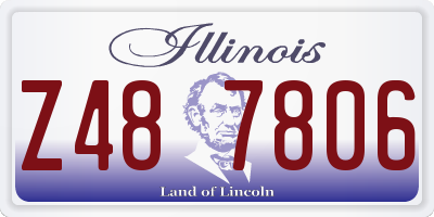 IL license plate Z487806