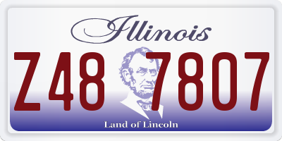 IL license plate Z487807