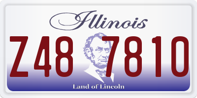 IL license plate Z487810