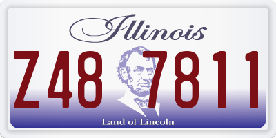 IL license plate Z487811