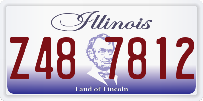 IL license plate Z487812