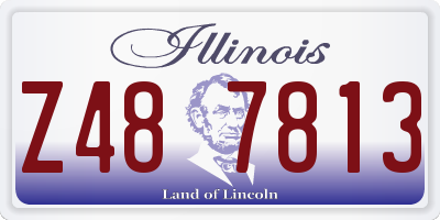 IL license plate Z487813