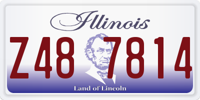 IL license plate Z487814