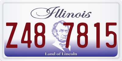 IL license plate Z487815